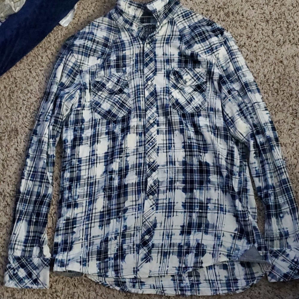 Plaid button up shirt